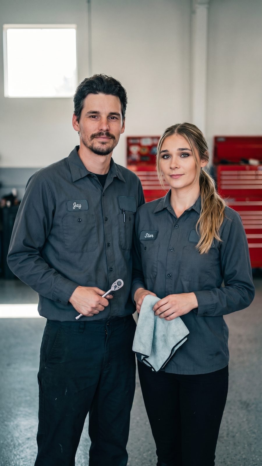 Jay and Star Rash, husband-and-wife owners of Crystal Clear Automotive